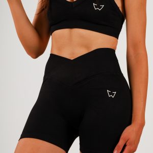 V-Waist Ribbed komplet Black