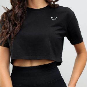 Crop Top kratki rukav Black
