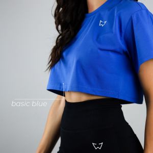 Crop Top kratki rukav Blue