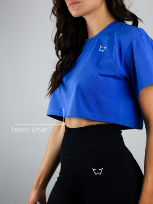Crop Top kratki rukav Blue